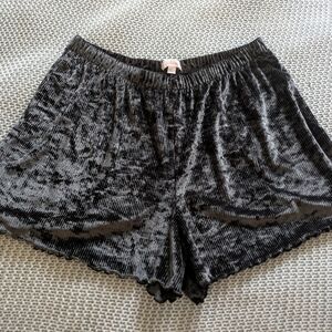 Colsie Velvet Pajama Lounge Shorts Sz L